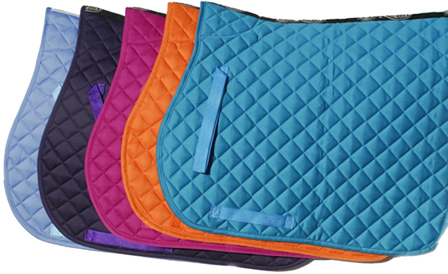 Riding Saddlecloths Rhinegold Cotton Quilted Saddle Cloth